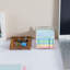 Porte-bloc-notes en bois acrylique