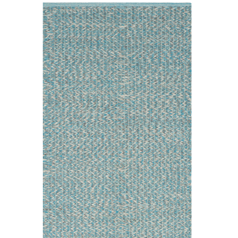 Tapis abstrait en coton tissé à la main Alberta, Carré 6 pi