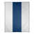 Blanc / bleu marine / gris