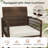 Patio Bar Stools  Pe Rattan Bar Height Chairs With Backrests & Armrests-242414051