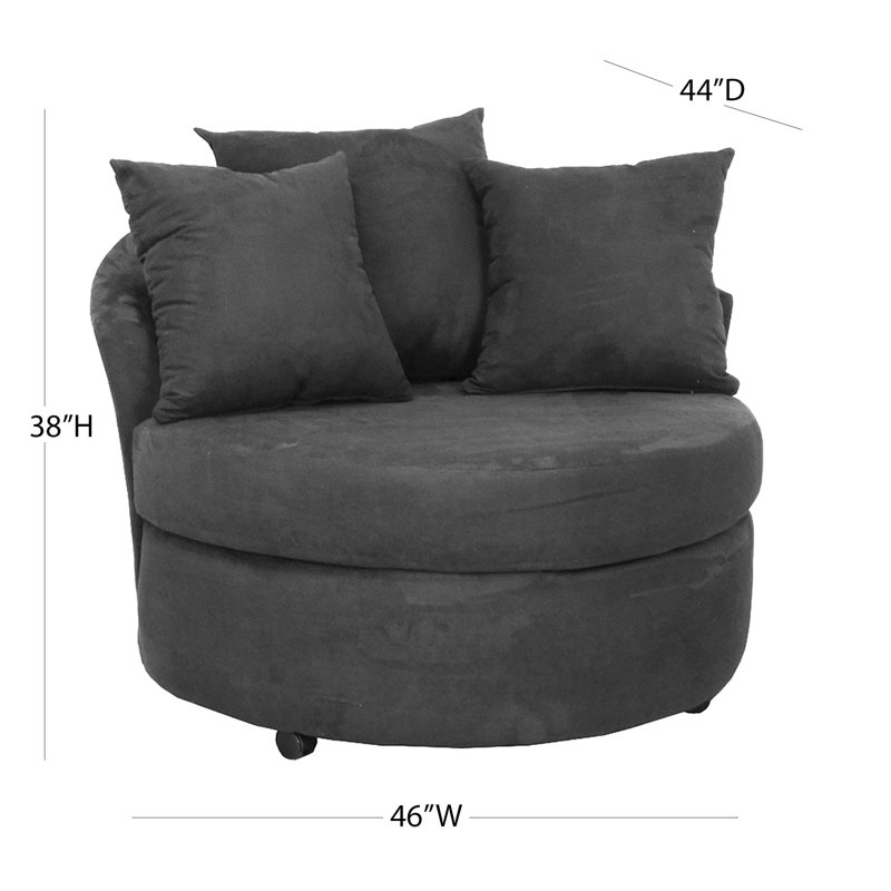 Fauteuil d'appoint Daverio, Tissu mauve