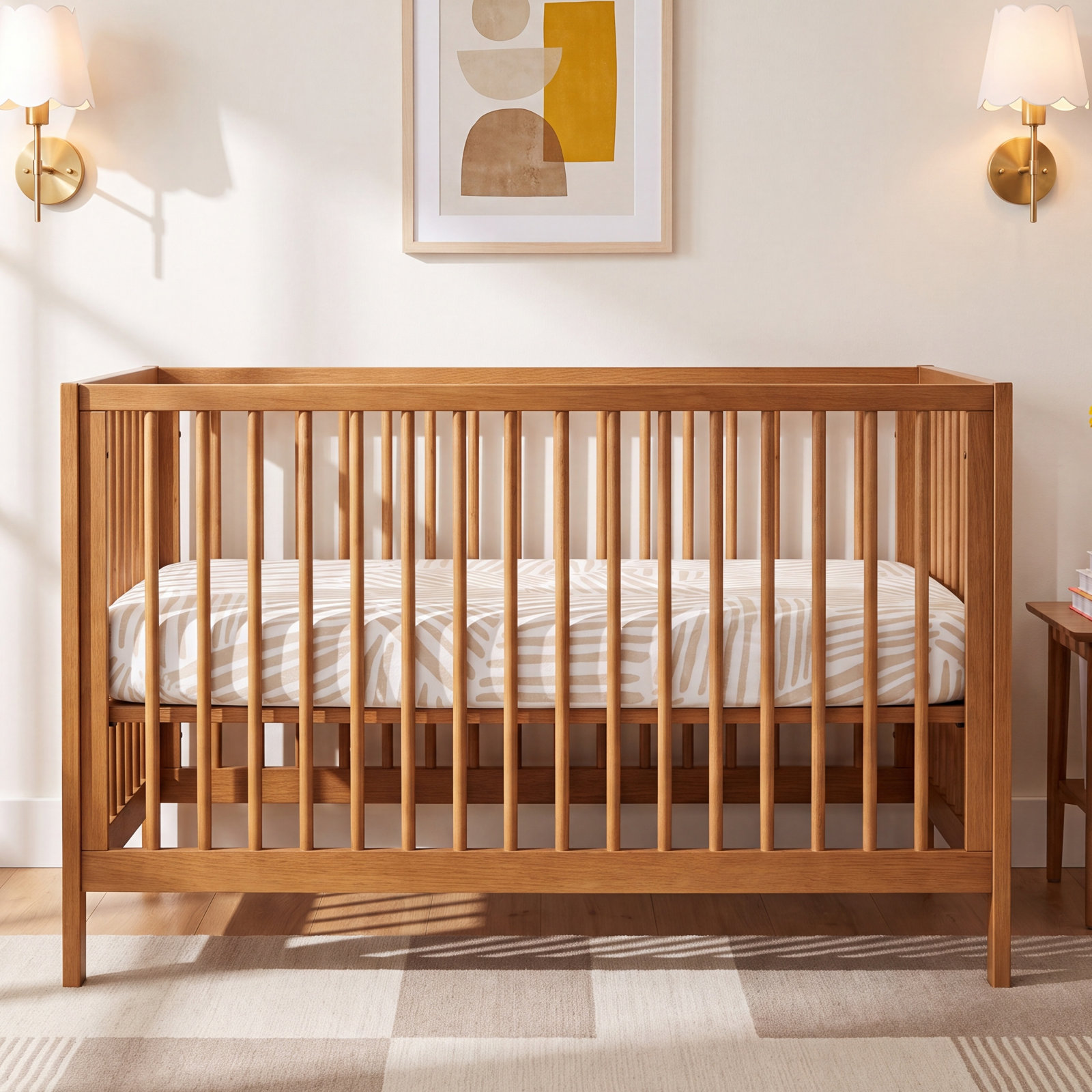 Oat Stripe Bassinet Sheet