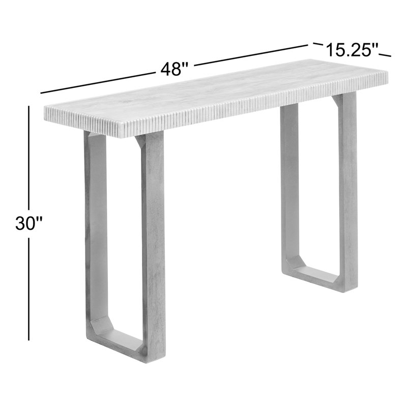 Urbana Solid Wood Console Table, Mid Tone Honey