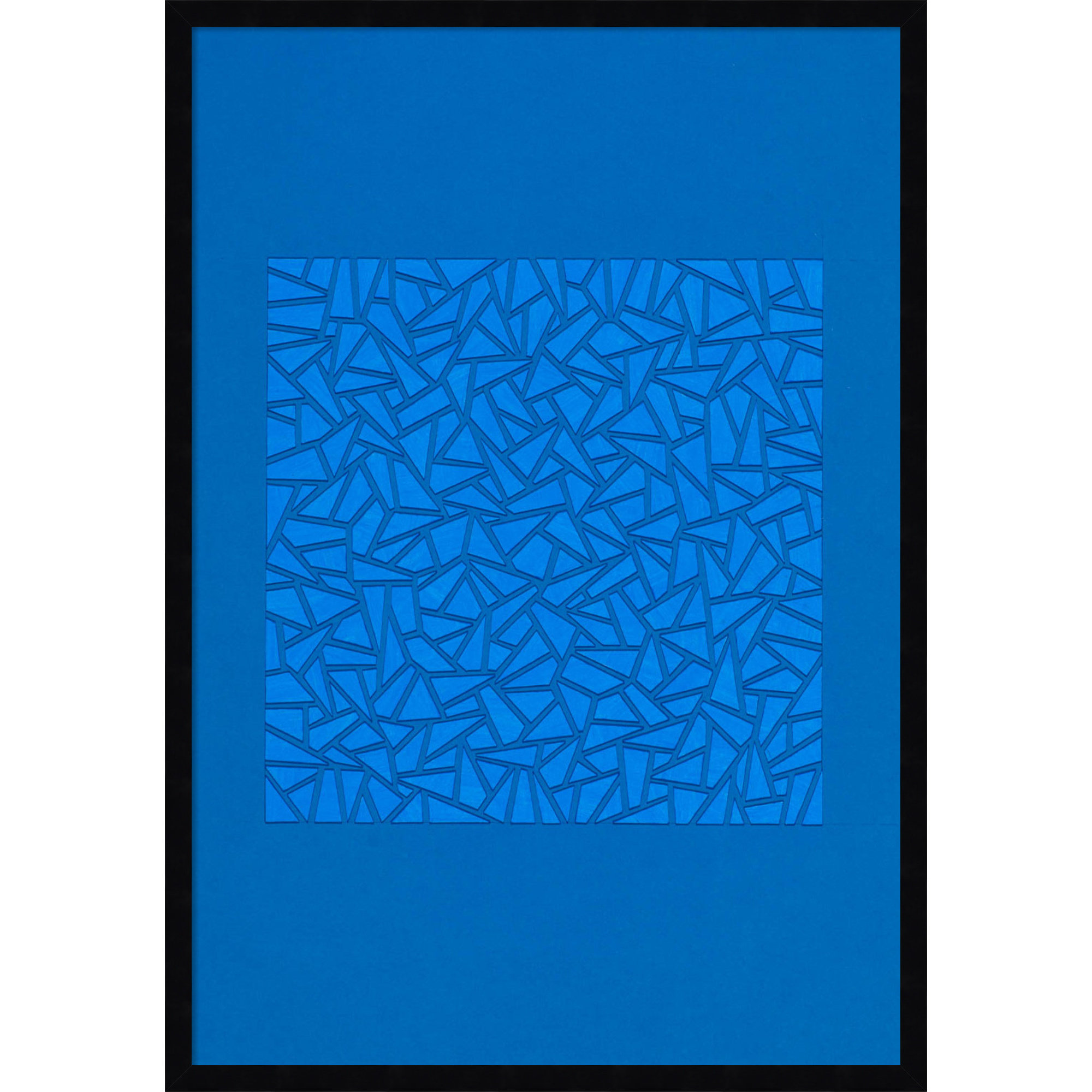 Blue World by Alex Dunn, Black, 33" H x 23" W