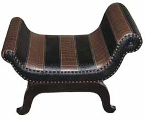 Banc en simili cuir Bruce
