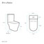 Toilette allongée deux pièces à double chasse 1,1 / 1,6 gallons Lune