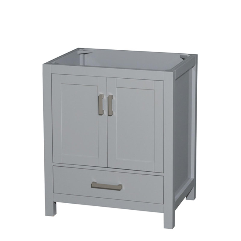 Sheffield 29" Single Bathroom Vanity Base Only, Gray