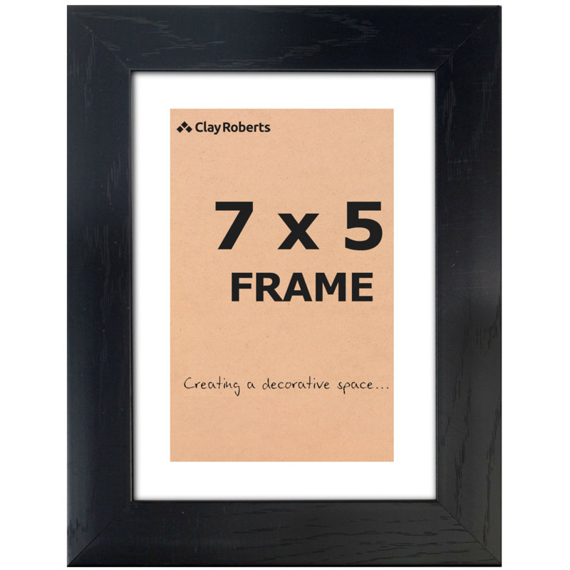 Matte Picture Frame with Mat, Black