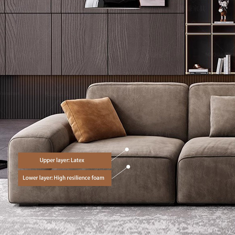 Canapé modulaire en polyester, H 29,53 po x l 118,11 po x P 39,37 po