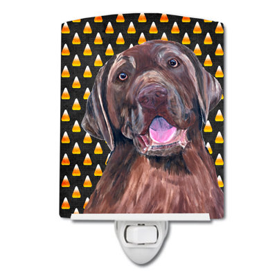 French Bulldog Candy Halloween Portrait Ceramic Night Light
