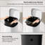 HOMCOM 30L Kitchen Bin with Lid Compact Pedal Bin Soft-Close White
