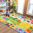 Rectangle Abstract Machine Woven Polyester Rug-96070373