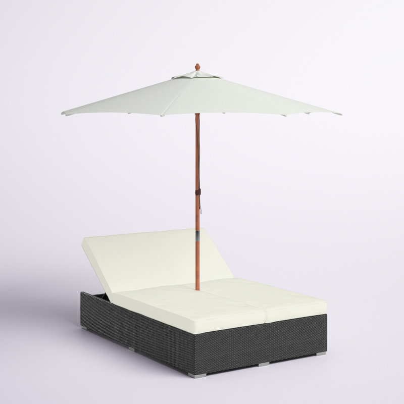 Ensemble de patio extérieur Double Espresso, Blanc