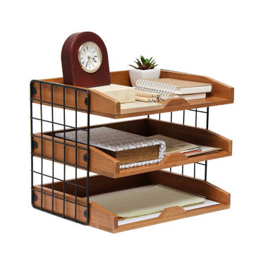 Seville Classics Bamboo Pen and Pencil Caddy Set with Drop-In Dividers,  Phone Holder Storage Office Desk Organizer, Gray (2-Piece) WEB634 - The  Home Depot