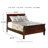 Full Sleigh Bed With 2 Nightstands-123383599