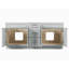 Meuble-lavabo double 75 po avec base de tiroir Disar-111753622