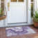 Machine Washable Indoor/Outdoor Cinead ACN1706 Purple Rug