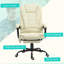 Fauteuil de massage vibrant à 7 points Vinsetto, chaise d'ordinateur à haut dossier avec support lombaire, repose-pieds, dossier inclinable
