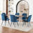 Monno Chenille Upholstered Dining Chairs Armless Side Chairs With Metal Frame-1243978519-1243978518-1243978514