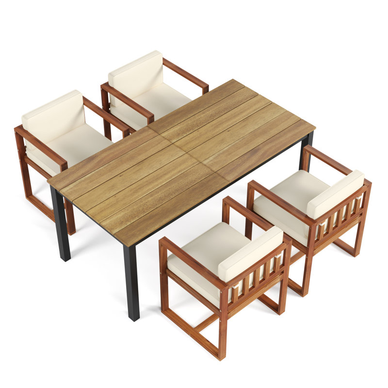Patio Dining Table And Chairs Set Of 5