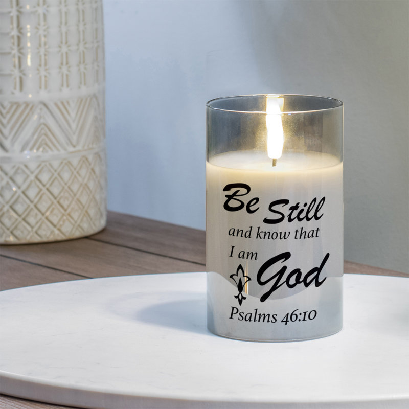 Be Still and Know Ps 46:10 bougie DEL