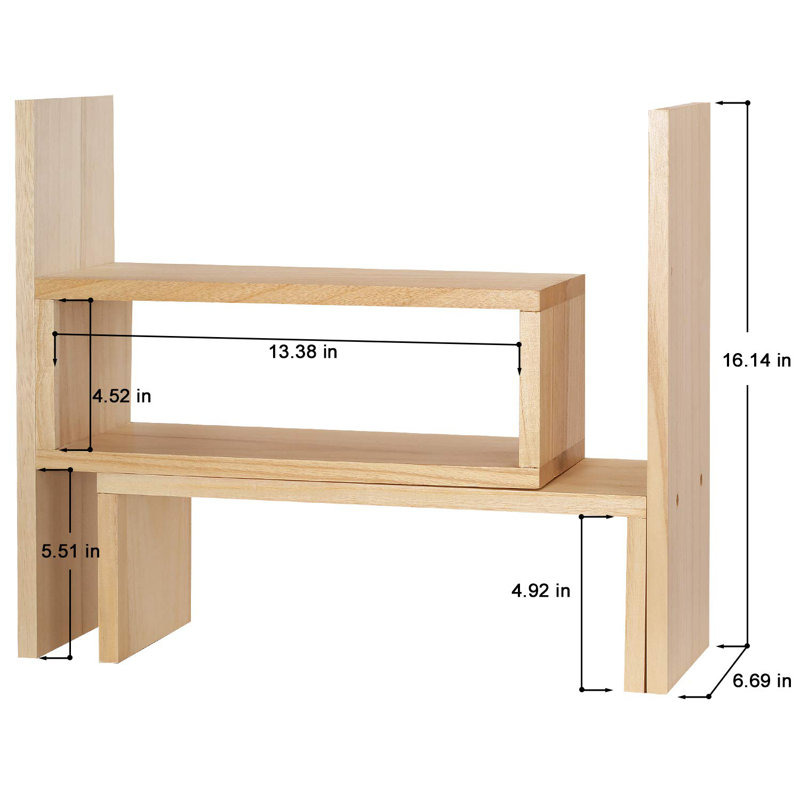 Organisateur de bureau Segal, Bois naturel clair