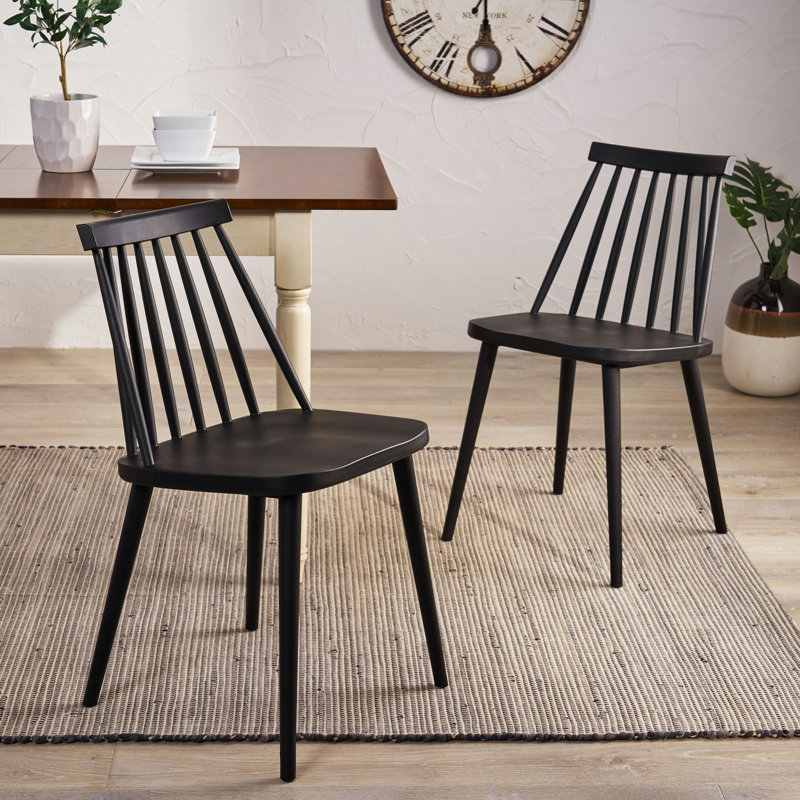 Chaises de salle à manger Farmhouse, Noir