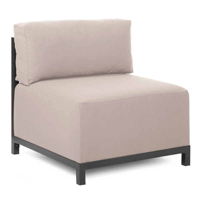 Housse pour chaise à coussins carrés, Toile marine Sunbrella