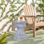 Tables de bout d'extérieur en ciment, table d'appoint Garden Terrazzo