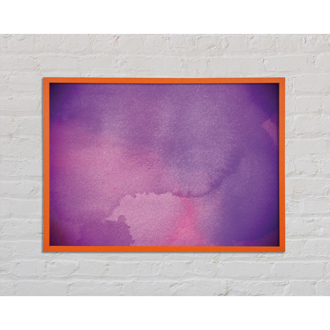 Pink and Purple Emerge - Einzelne Bilderrahmen Kunstdrucke