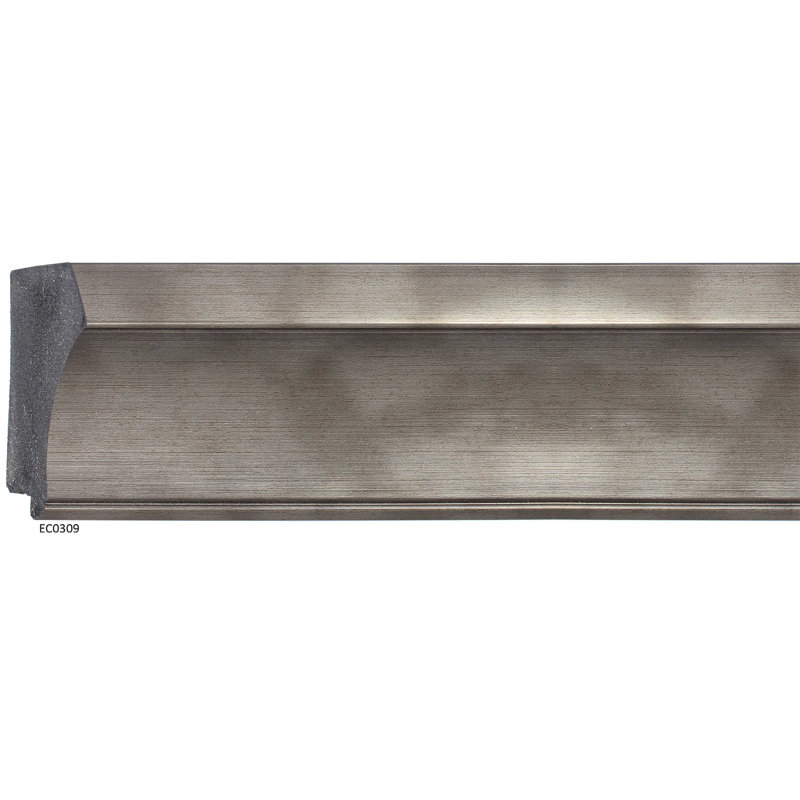 Sterling Rectangle Beveled Wall Mirror, Pewter, 44.75" x 34.75"