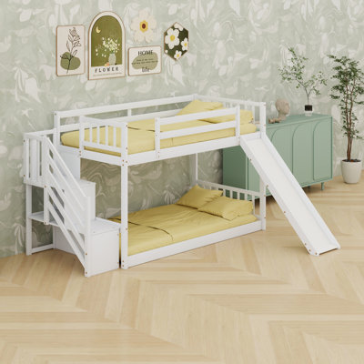 Bunk Bed With Slide And Stairway
