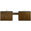 Bellshire 120" W Dual Vanity Set with 24" Make-Up Counter-459925806-459925802-459925797