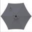 Parasol de marché 7,5 pi avec manivelle et inclinaison. Auvent résistant aux rayons UV pour la piscine, la cour et le patio (sans base)-1279278685