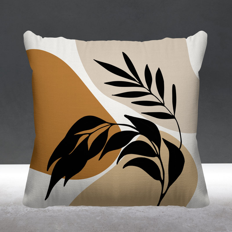  Coussin décoratif, L 19 po x H 19 po, Orange