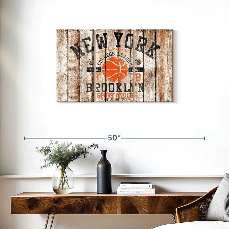 Ballon de basketball Sireci Brooklyn, H 20 po x l 33 po