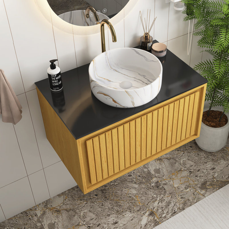Meuble-lavabo mural simple 30 po avec comptoir