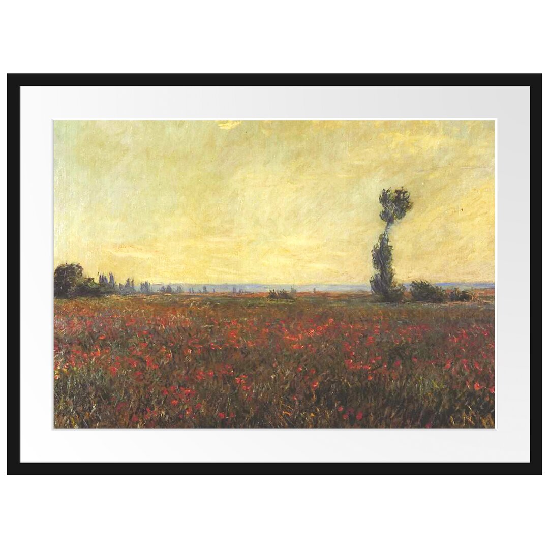 Gerahmter Kunstdruck Poppy Field I von Claude Monet