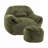 Faux Fur Bean Bag Chair With Ottoman-116702487