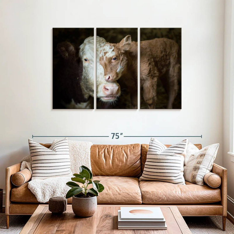 Bébé vache câlin Brampt, H 36 po x l 57 po