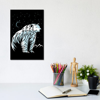 Tribal Polar Bear by Alberto Perez - Wrapped Canvas Print