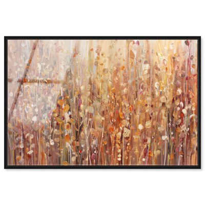 «Amber Waves», reproduction d'art acrylique encadrée par Art Remedy, cadre noir, 24 x 16