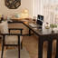 Bureaux noirs en bois massif en forme de L-1563418693-1563418698