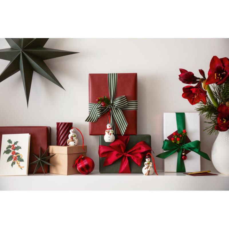 Villeroy & Boch Villeroy & Boch - Nostalgic Ornaments, Snowmen, Set of 3, Premium Porcelain