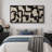 Mid Century Shape Abstract Contours, Black And White Beige Artwork, Retro Bedroom Home Decor, Extra Large Framed Canvas Print Wall Art-96074540-111568151