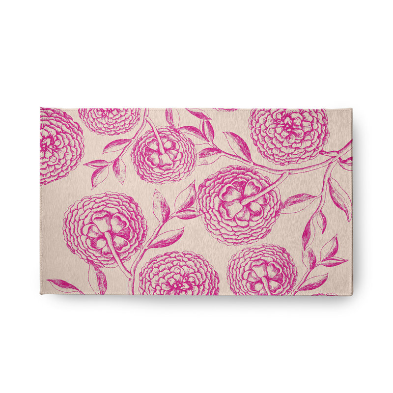 Tapis de cuisine Annam, Rose