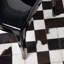 Round Geometric Leather Hand Woven 140cm X 140cm Area Rug