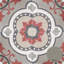 Carreau de porcelaine pour plancher et mur à motif Art Deco 8 "x 8"-87292293