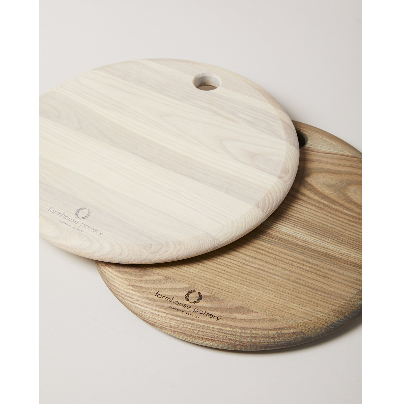 Round Wood Cheese Board, Medium: 12", White