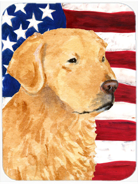 Planche à découper en verre American Retriever patriotique USA
